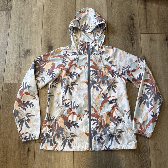Columbia Womens Size Medium Side Hill Magnolia Floral Printed Windbreaker Jacket - Picture 2 of 13